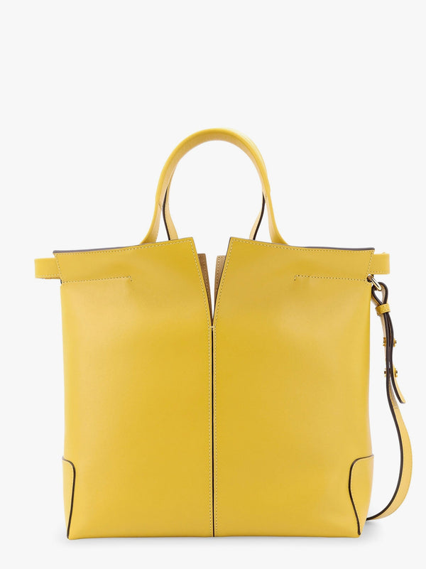Tod's Leather Handbag with Frontal Logo Patch