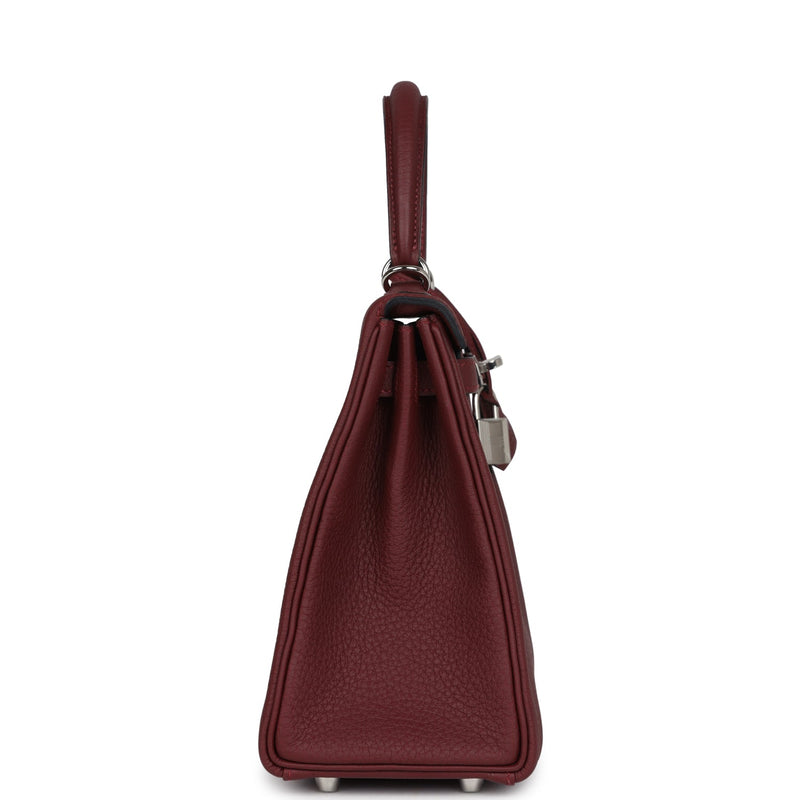 Hermes Kelly Retourne 25 Rouge H Togo Palladium Hardware