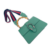 Gucci Dionysus Leather Super Mini Bag Hibiscus Red Leather