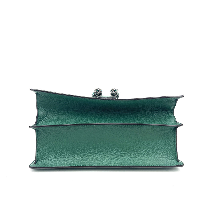 Gucci Dionysus Leather Super Mini Bag Hibiscus Red Leather