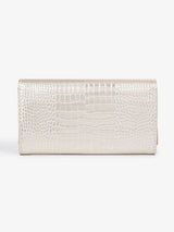 Snakeskin Texture Wallet – Golden