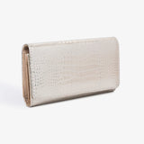 Snakeskin Texture Wallet – Golden