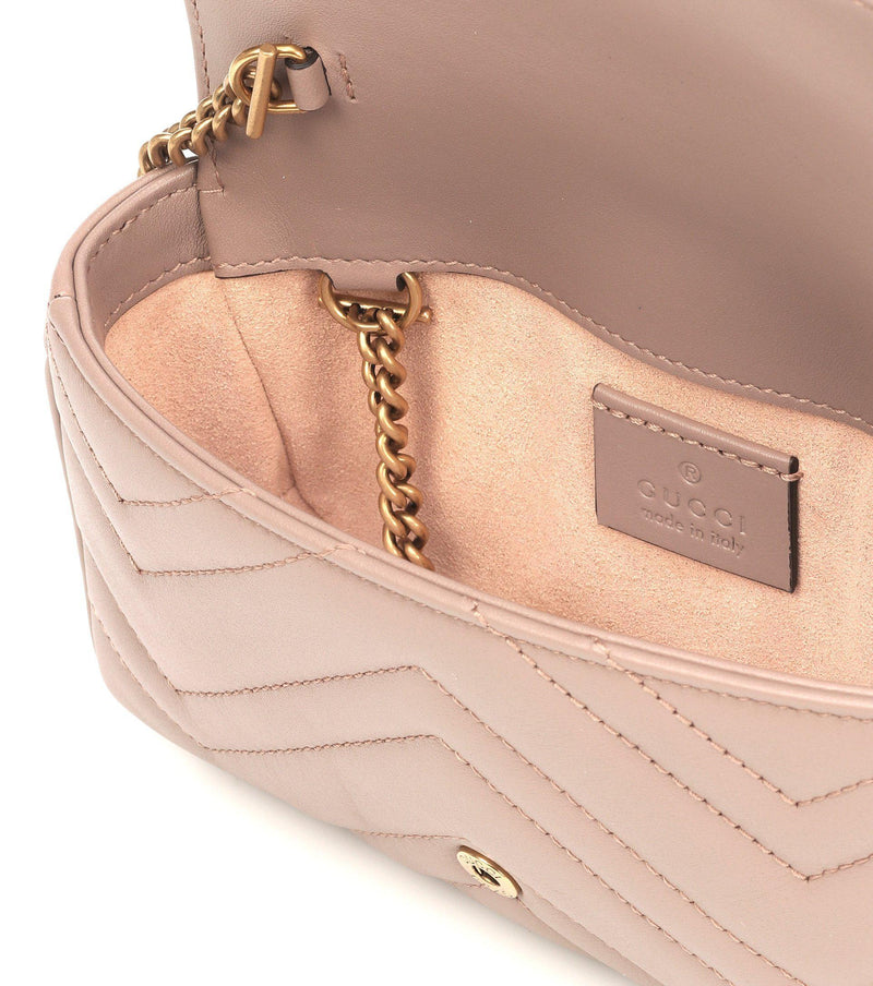 Gucci GG Marmont Super Mini Shoulder Bag Rose