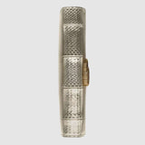 Gucci Broadway Snakeskin Clutch with Double G Silver Snakeskin