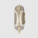 Gucci Horsebit 1955 Mini Top Handle Bag White Leather