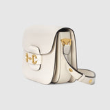 Gucci Horsebit 1955 Shoulder Bag White Leather