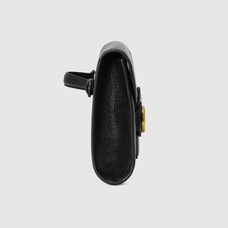 Gucci Clutch with Double G Black Leather