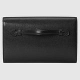 Gucci Clutch with Double G Black Leather
