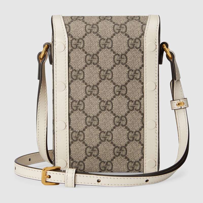 Gucci Horsebit 1955 Mini Bag White Leather