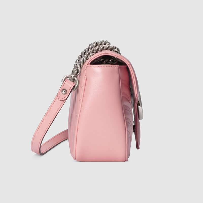 Gucci GG Marmont Small Shoulder Bag Pastel Pink