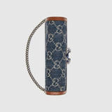 Gucci Dionysus Super Mini Denim Crossbody Bag Dark Blue