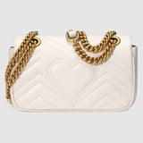 Gucci GG Marmont Matelassé White Leather
