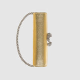 Gucci Dionysus Super Mini Bag Gold Lamé Leather