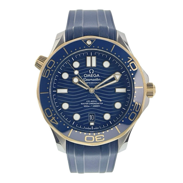 Omega Seamaster Diver Gold & Steel Blue Dial 42mm Auto Men's 210.22.42.20.03.001